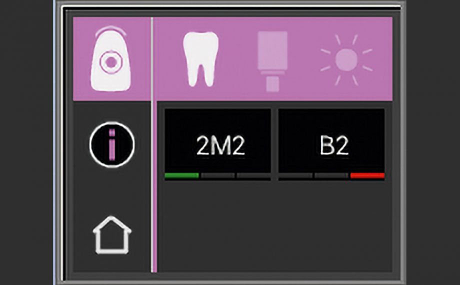Fig. 5: El color dental básico 2M2 se determinó mediante el VITA Easyshade V.